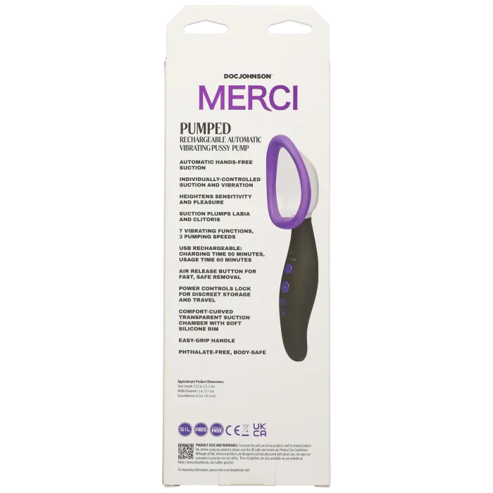 The Classics Merci Pumped vibrerende vaginapomp violet