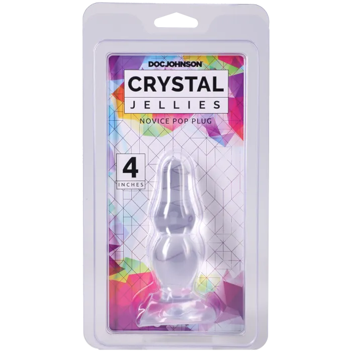 Crystal Jellies Novice Pop Plug buttplug transparant 10 cm