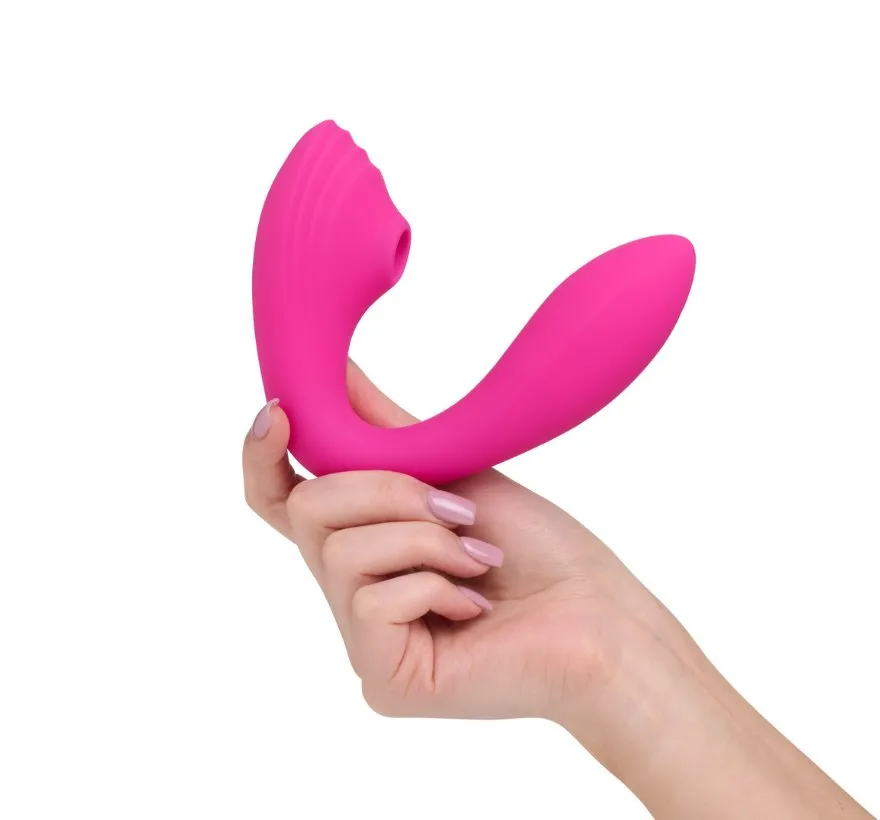 So Divine Pearl Vibe 2in1 G-spot Vibrator Zuiger Roze
