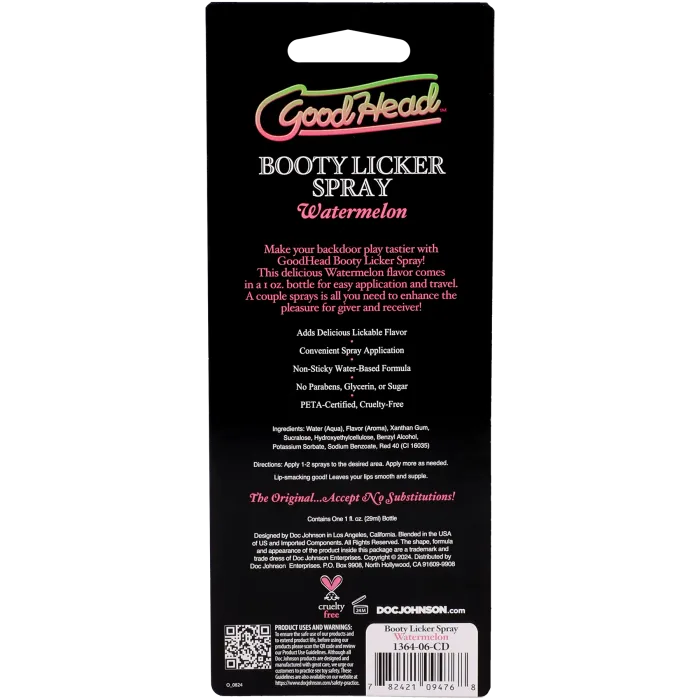 The Classics GoodHead Booty Licker spray watermeloen 29 ml zoet