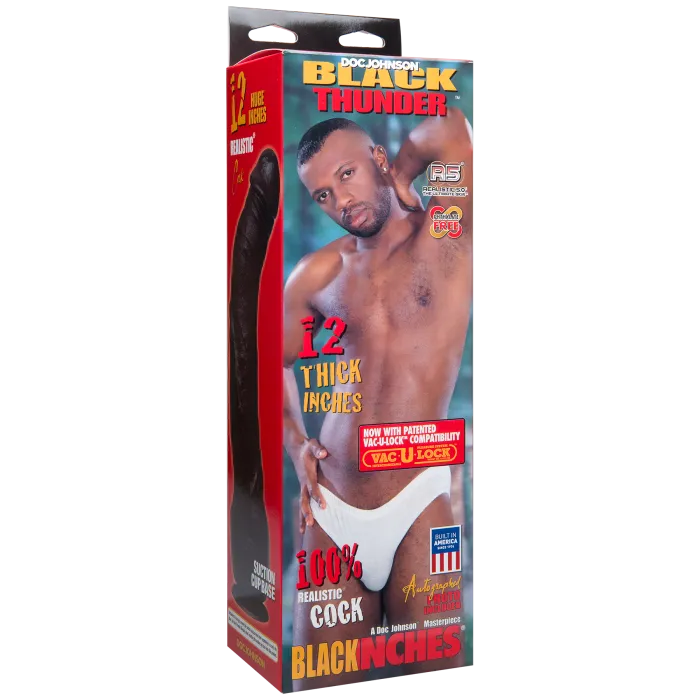The Classics Signature Black Thunder dildo 30cm zuignap