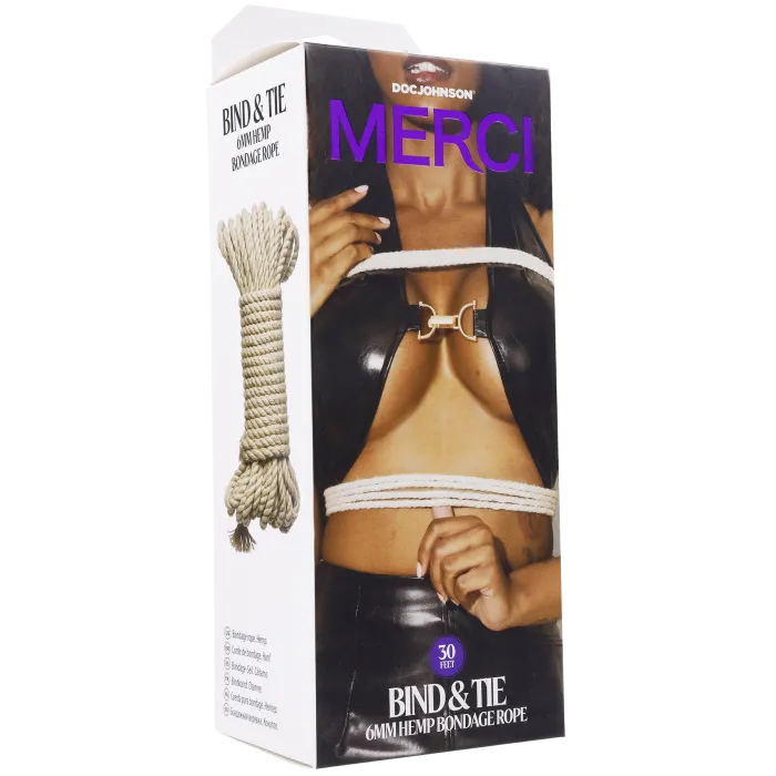 Merci Bind & Tie bondagetouw hennep 9m naturel 6mm