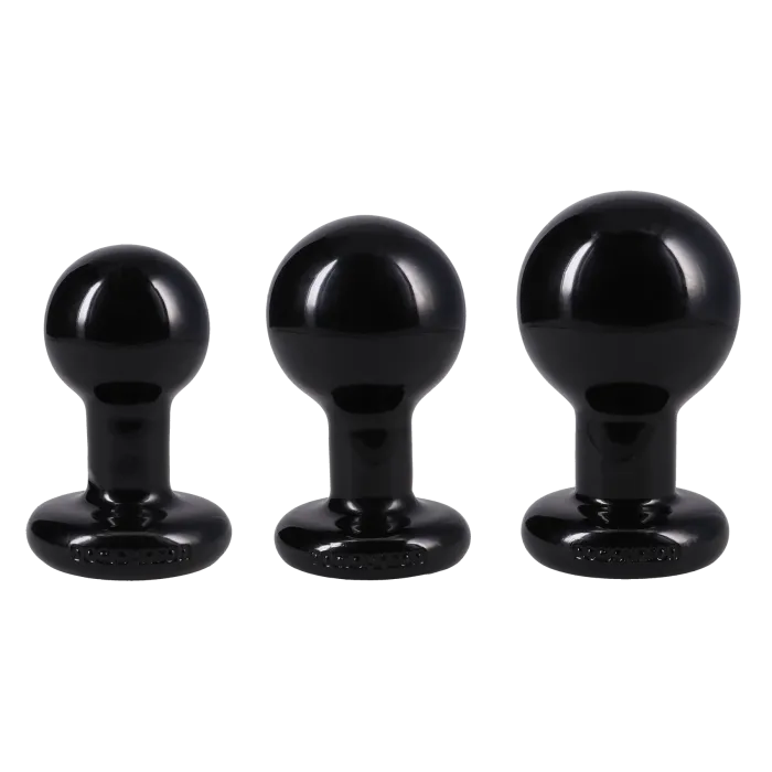 The Classics Classic Round Butt Plug anaalset 3 stuks Cream