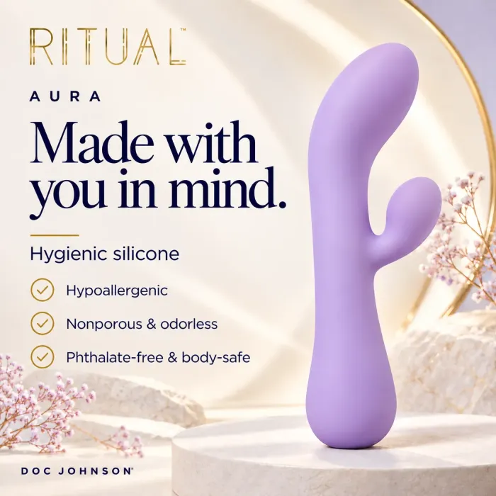 The Classics Ritual Aura rabbit vibrator lila 10 standen