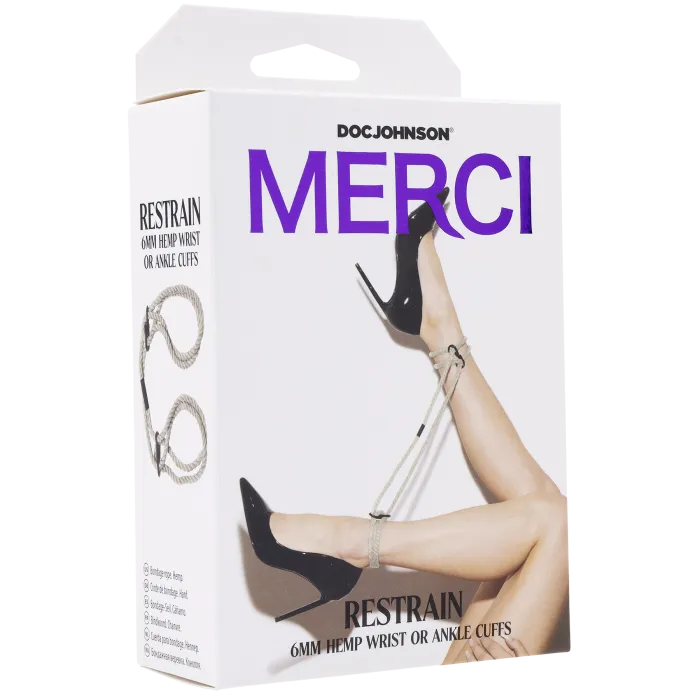 Merci Restrain 6 mm hennep polsboeien natural zacht