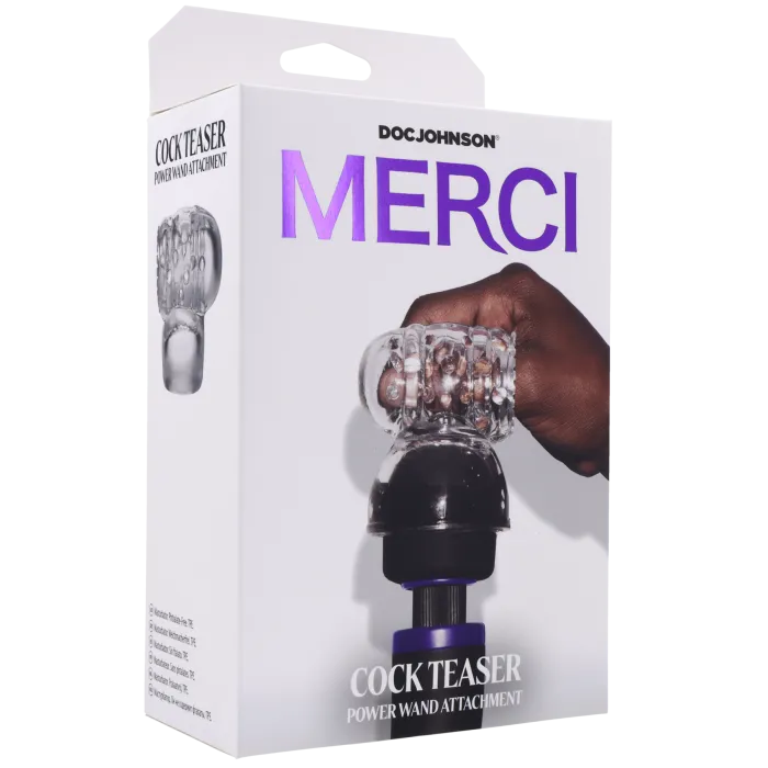 The Classics Merci Cock Teaser opzetstuk wand clear