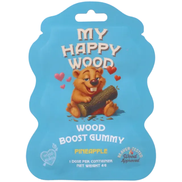 Wood In Beaver Wood Boost gummy ananas voor hem per stuk