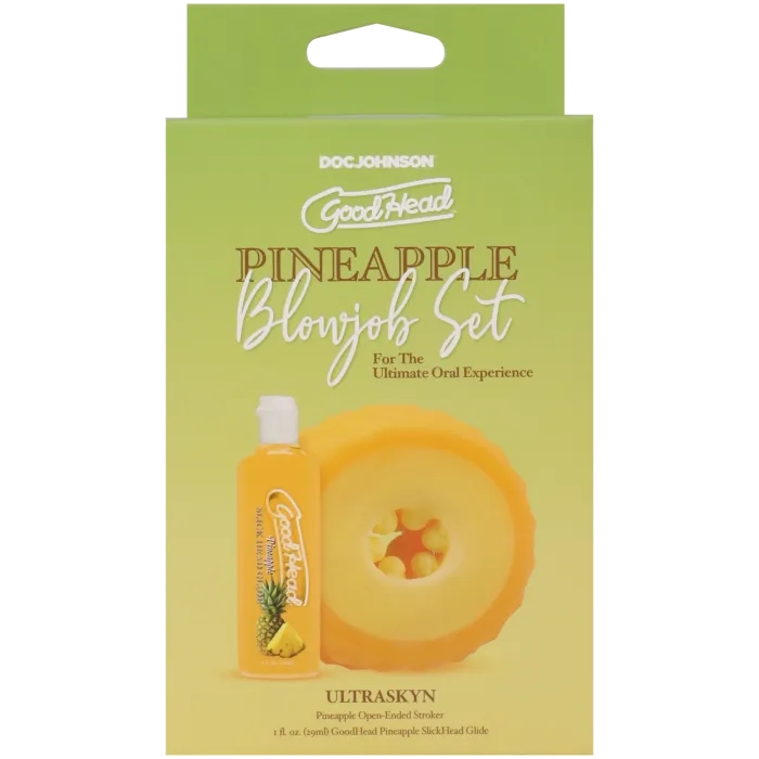 GoodHead Pineapple blowjob set stroker ananas + glijmiddel
