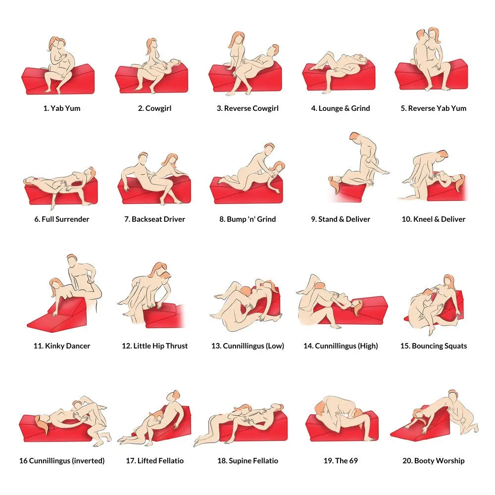 Bedroom Bliss XL Love Position standjeskussen rood