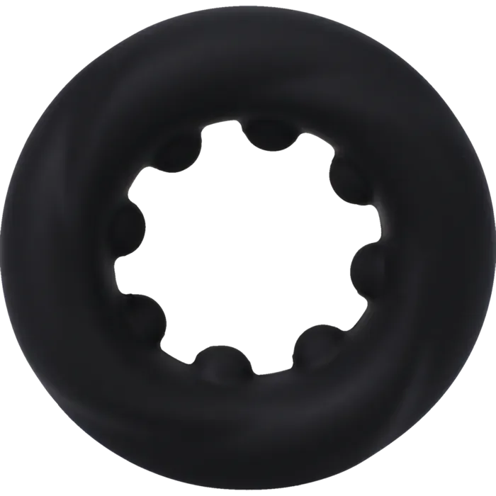 The Classics Rock Solid Twist cockring 27mm Siliconen Zwart