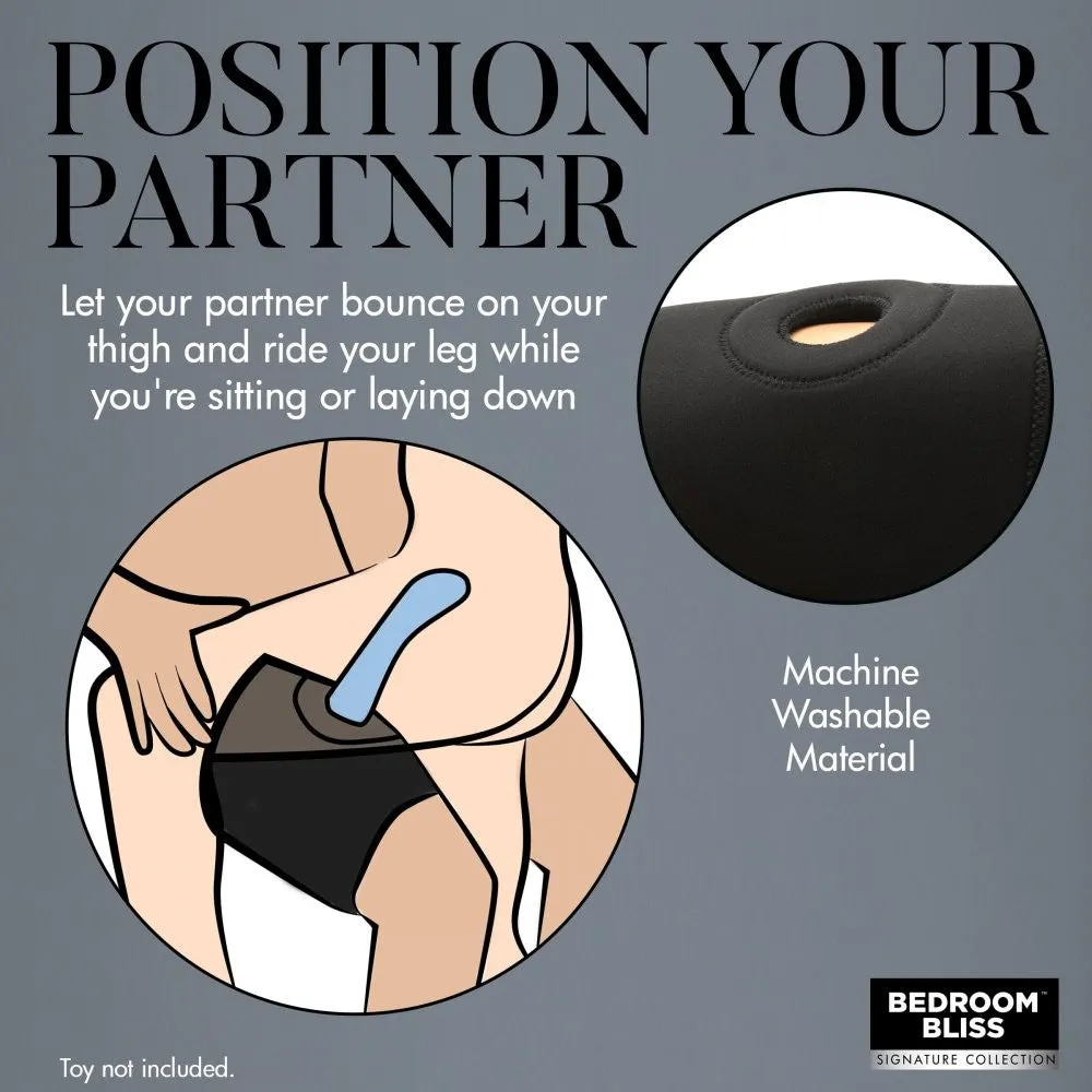 Bedroom Bliss Lover's Thigh Harness dijharnas zwart verstelbaar
