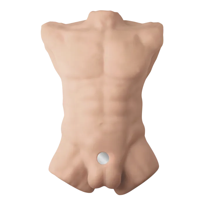 SILEX-D Apollo L torso masturbator 7 inch vanilla siliconen