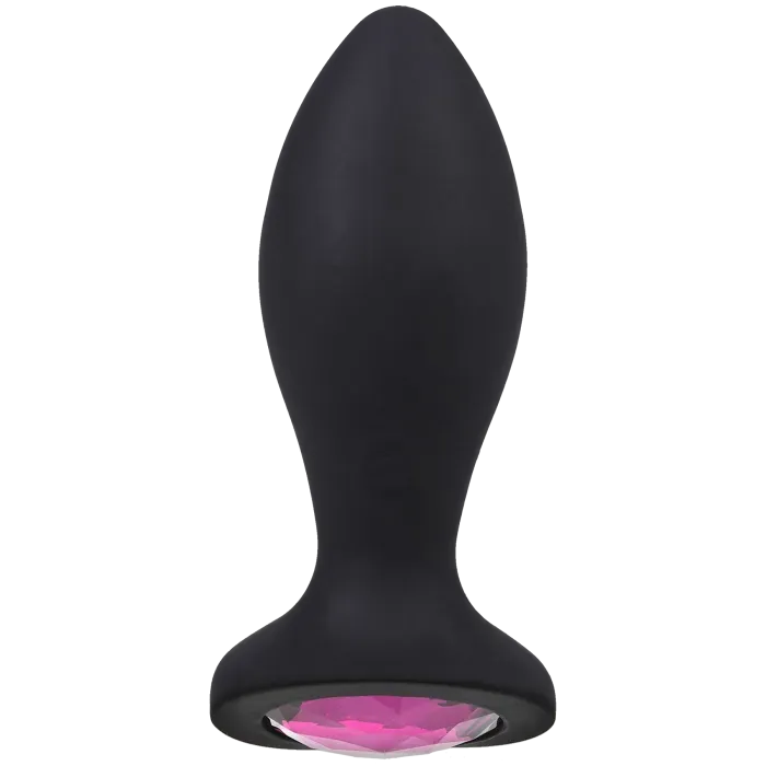 The Classics Booty Bling vibrerende buttplug roze 3 inch