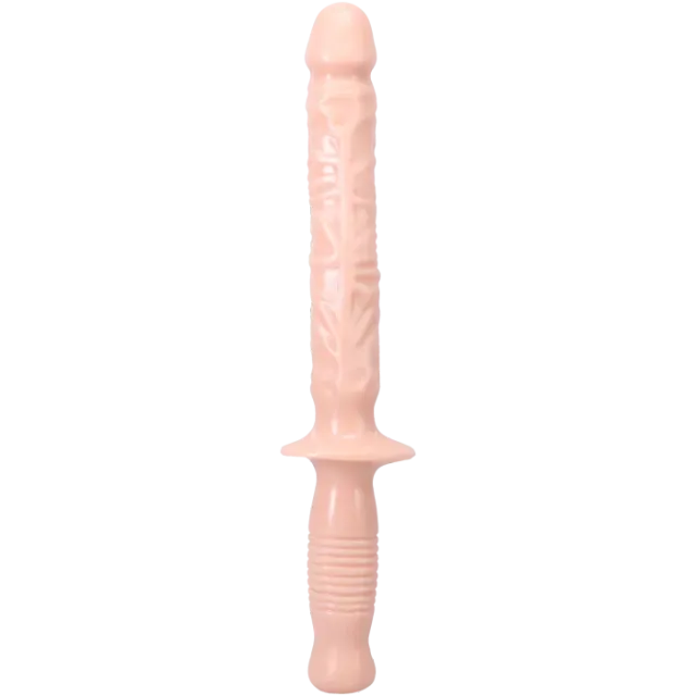 The Classics Manhandler 10 Inch dildo met handvat cream PVC