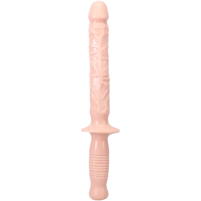The Classics Manhandler 10 Inch dildo met handvat cream PVC