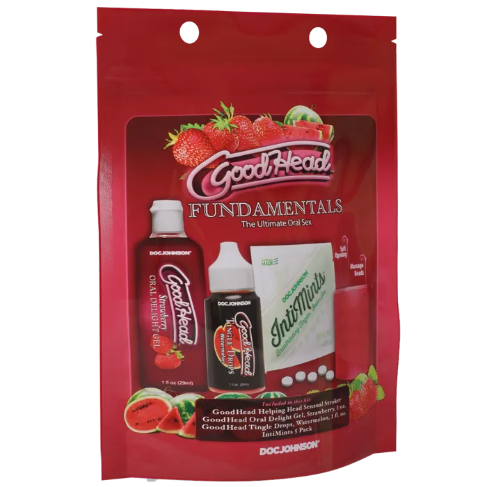 GoodHead Fundamentals Kit orale seks set aardbei watermeloen