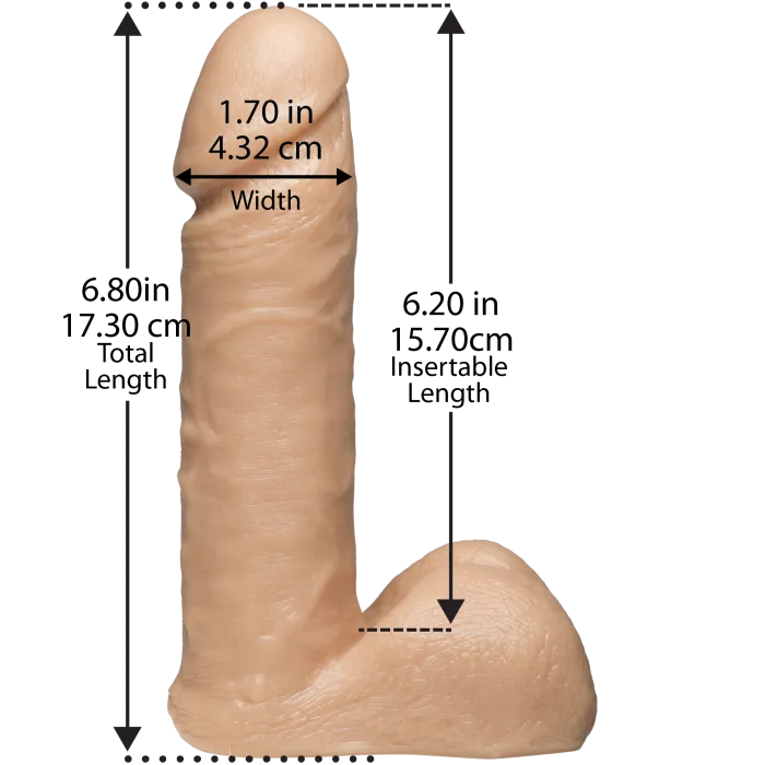 The Classics Vac-U-Lock dildo 6 inch vanilla ULTRASKYN