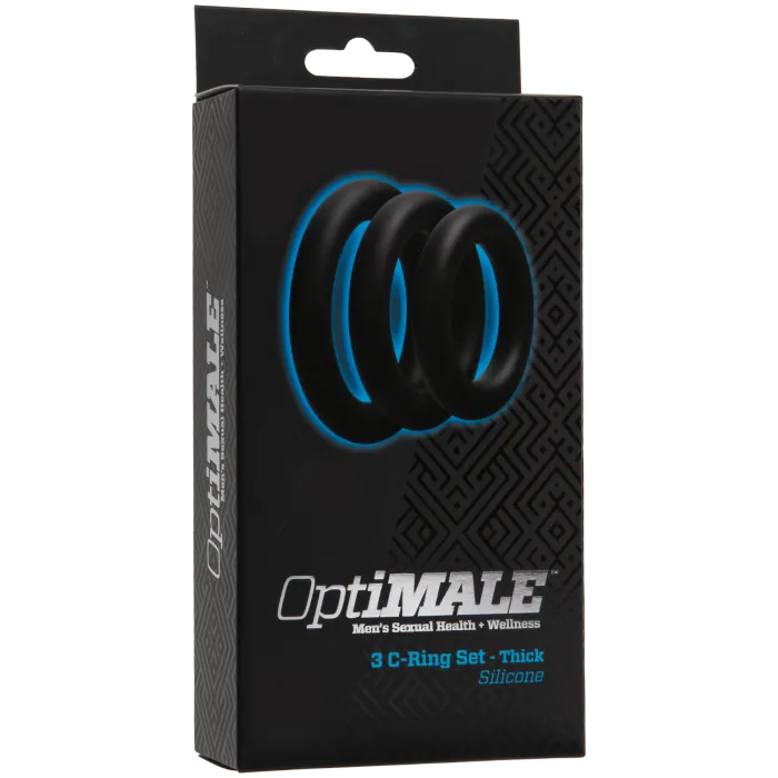 The Classics OptiMALE cockringen set 3 stuks zwart dik