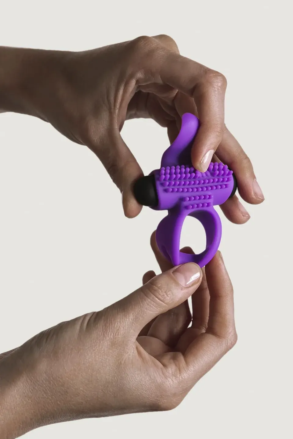 Adrien Lastic Bullet Lastic Ring vibrerende cockring met tong