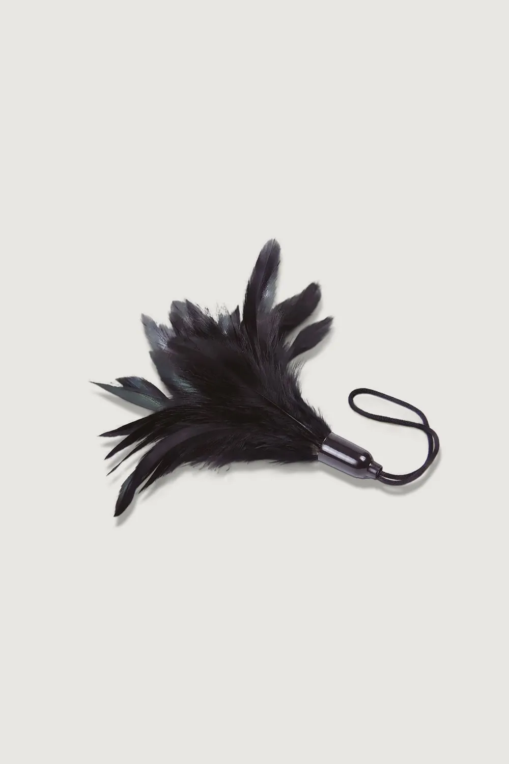 Adrien Lastic Prestige tickler veren zwart 15 cm