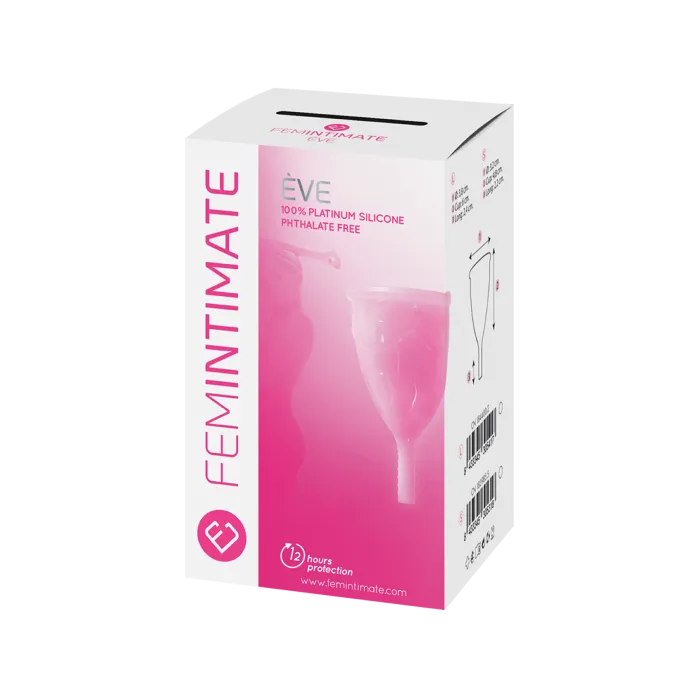Femintimate Eve menstruatiecup maat S roze silicone