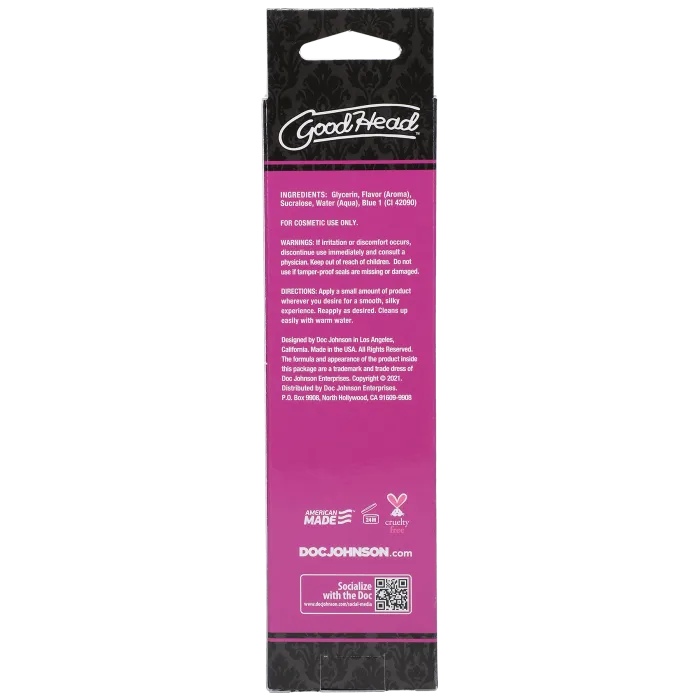 GoodHead Warming Oral Delight Gel cotton candy 118 ml