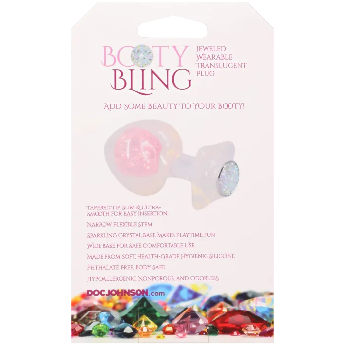 The Classics Booty Bling Large buttplug translucide silicone