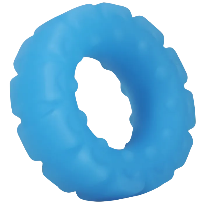 The Classics Rock Solid The Tire cockring blauw glow silicone