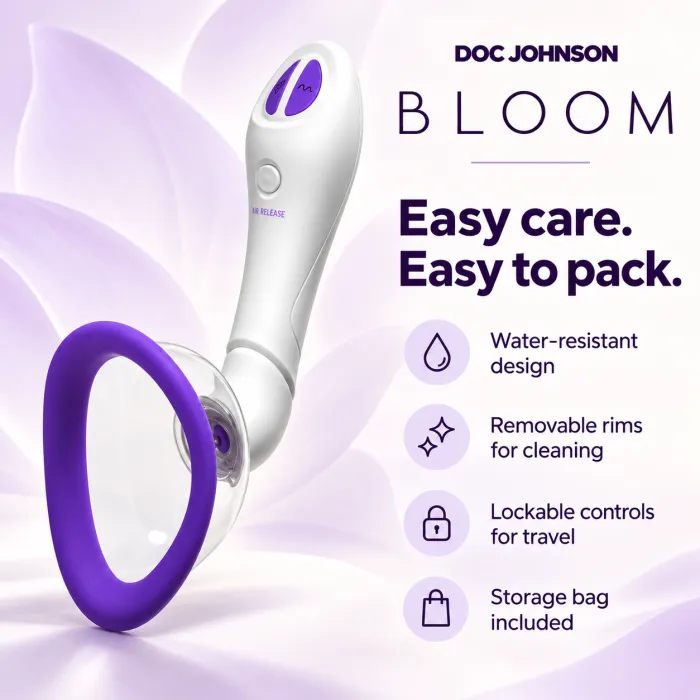 The Classics Bloom Intimate Body Pump vibrerende pomp paars
