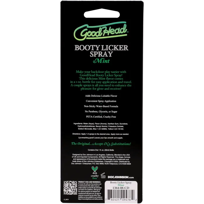 GoodHead Booty Licker spray mint 29 ml