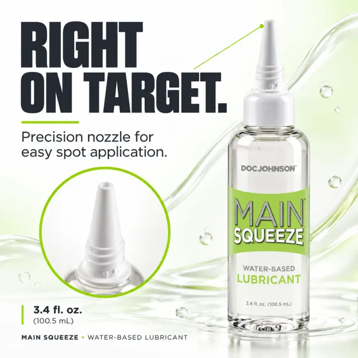 Main Squeeze glijmiddel op waterbasis 100 ml zonder parfum