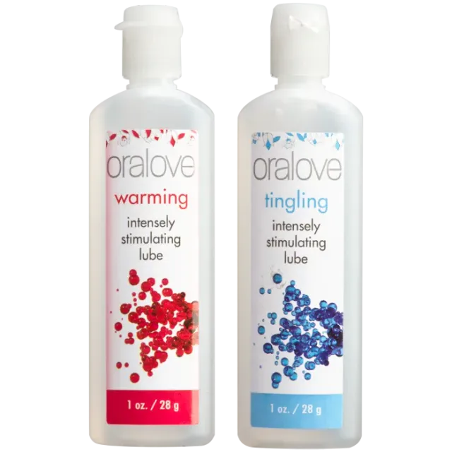 Doc Johnson Oralove Dynamic Duo glijmiddel 2-pack warming