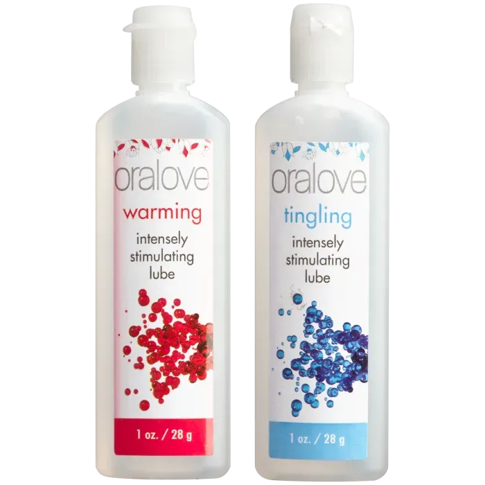 Doc Johnson Oralove Dynamic Duo glijmiddel 2-pack warming