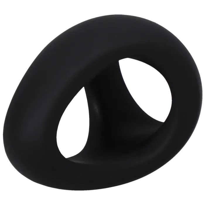 Rock Solid The Stretcher cockring zwart silicone