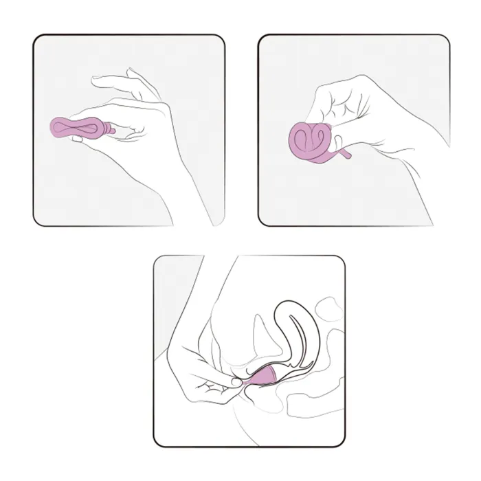 Femintimate Eve menstruatiecup maat S roze silicone