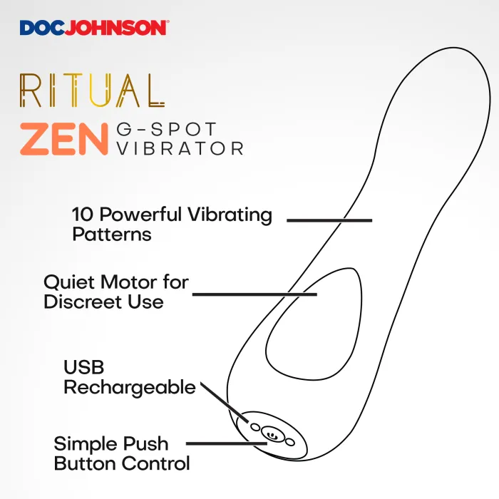 The Classics Ritual Zen g-spot vibrator siliconen koraal