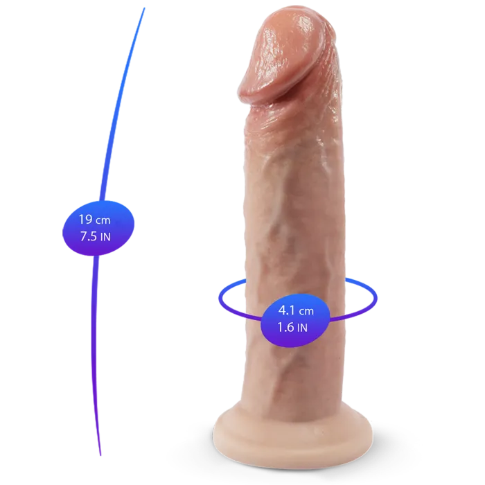 SILEX-D Real Skin Model 2 dildo 19 cm huid siliconen