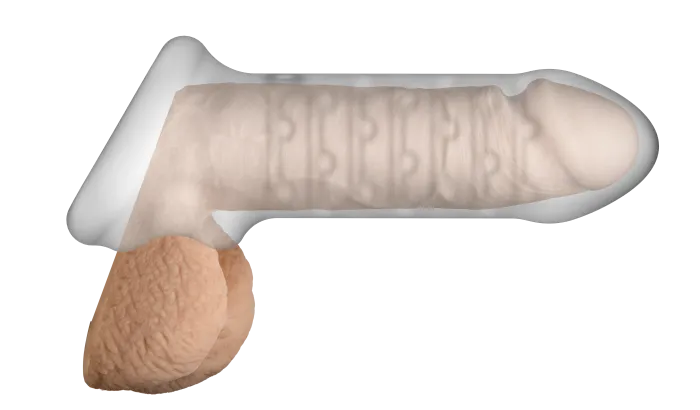 Merci Jacked Up Thin Extender penishoes met ballenband Frost