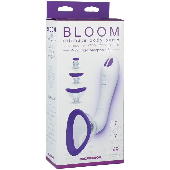 The Classics Bloom Intimate Body Pump vibrerende pomp paars