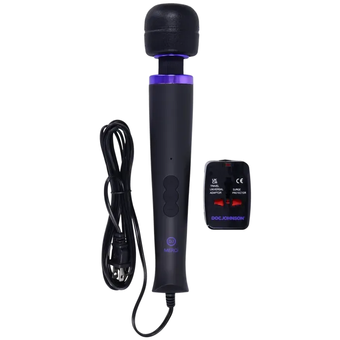 Merci Power Wand siliconen wand massager violet krachtig