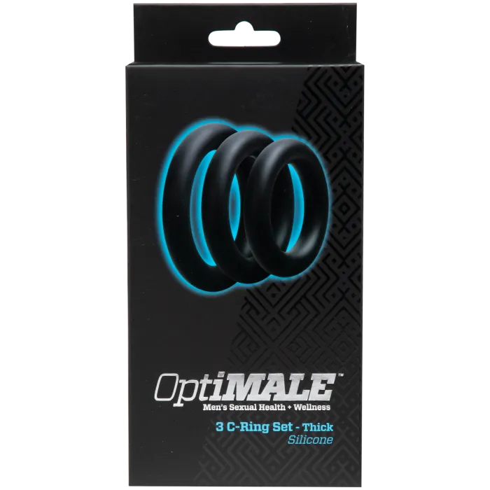 The Classics OptiMALE cockringen set 3 stuks zwart dik