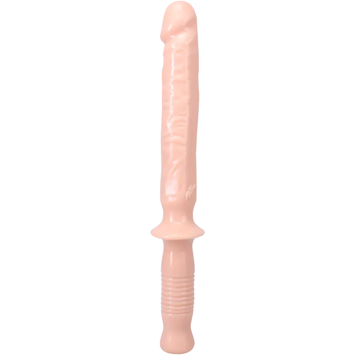 The Classics Manhandler 10 Inch dildo met handvat cream PVC