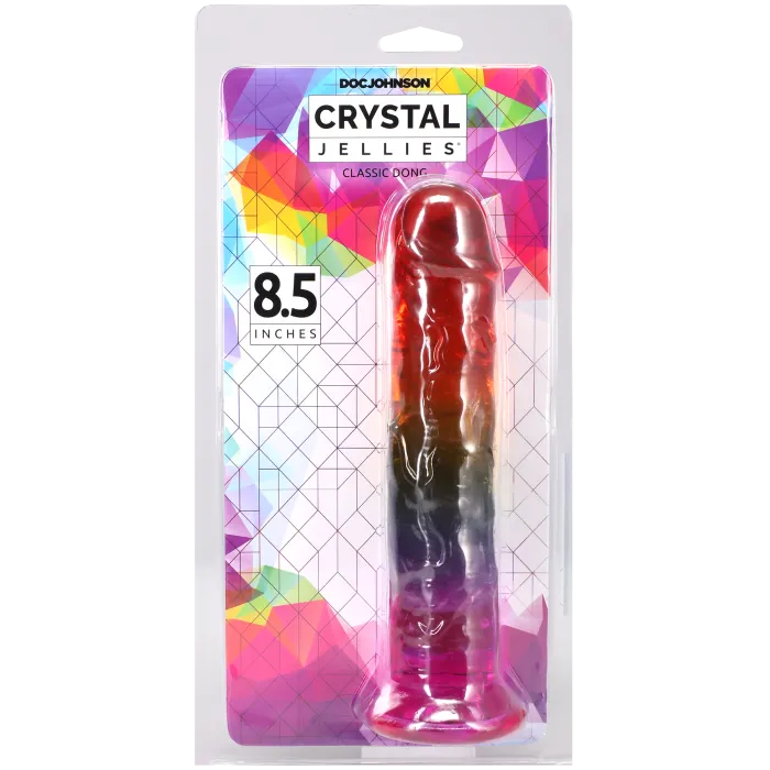 The Classics Crystal Jellies dong 8,5 inch rainbow