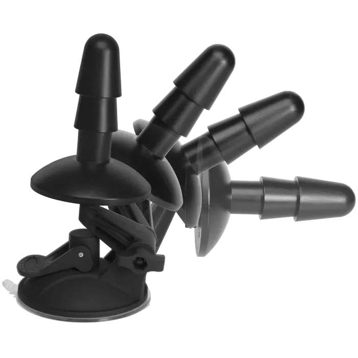 Vac-U-Lock Deluxe Suction Cup Plug zuignap zwart handsfree