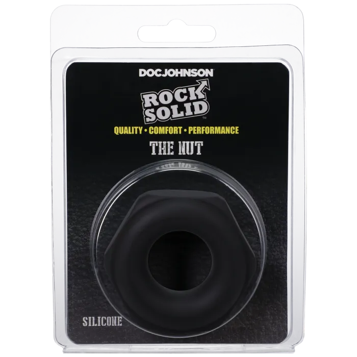 The Classics Rock Solid The Nutt cockring zwart siliconen