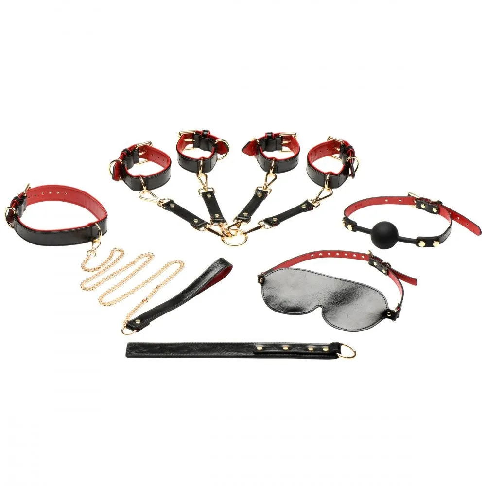 Bedroom Bliss Lover's Deluxe Bondage Set 9-delig zwart
