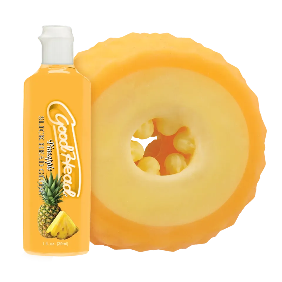 GoodHead Pineapple blowjob set stroker ananas + glijmiddel