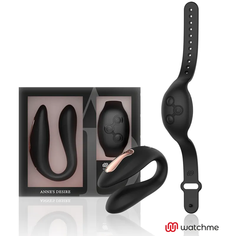 Anne's Desire WatchMe Dual Pleasure vibrator zwart dubbel