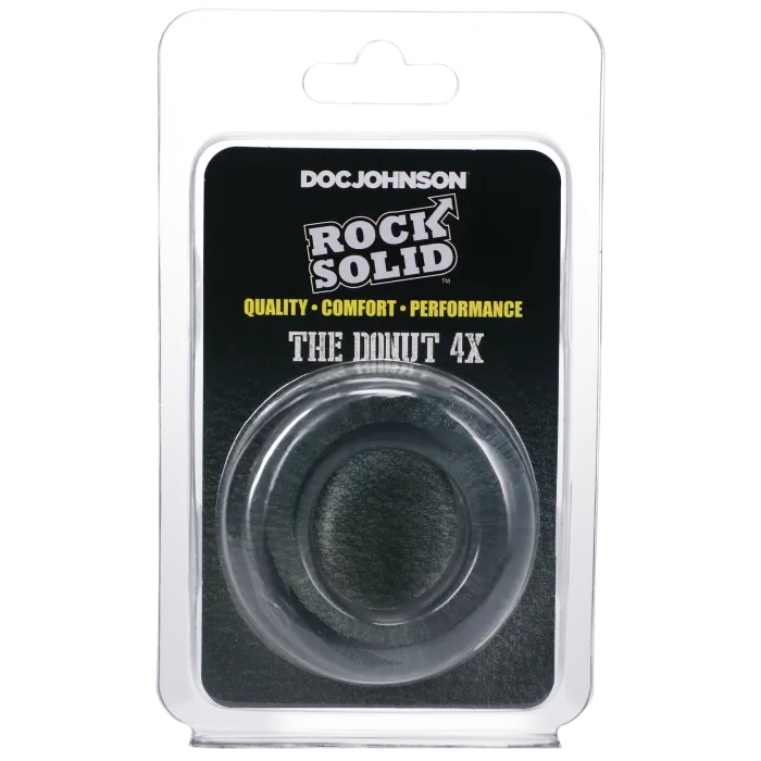 ROCK SOLID The Donut 4X cockring transparant 30 mm