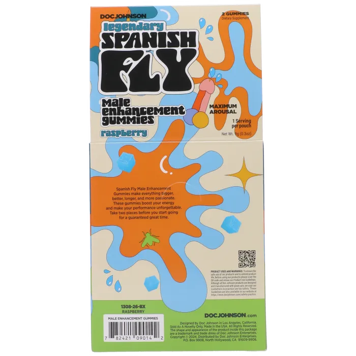 Spanish Fly Male Enhancer gummies framboos voor hem per stuk